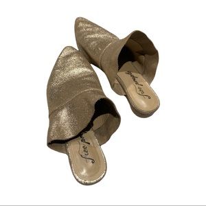 {Free People} Ruffled Mules